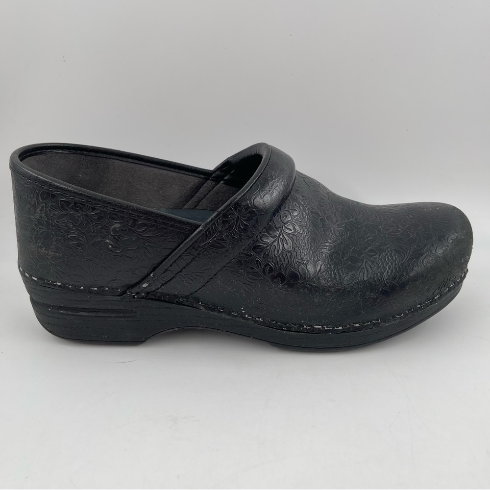 Dansko Women’s XP Kane Black Tooled Comfort Mules Clogs Shoe - Size 10.5-11 - 41